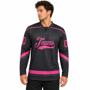 Maillot de hockey sur glace d'hiver doux et durable, conçu pour les joueurs actifs et les équipes, moderne, léger, 100 % polyester, respirant, séchage rapide - Product Image 1