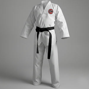 ชุดเทควันโดสำหรับผู้ชาย ผลิตจากโรงงาน ผ้าโพลีเอสเตอร์ผสมคอตตอน 65/35 แห้งเร็ว น้ำหนักเบา - Product Image 1