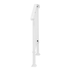 Corrimano in ferro bianco 14480547 per gradini esterni, kit di installazione transitoria, dispositivi di assistenza per gradino singolo - Product Image 3