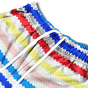 Custom Logo Print High Quality Breathable Quick Dry Polyester Wholesale Mens Mesh Basketball Shorts 5 Inch Inseam Designer - Product Image 4