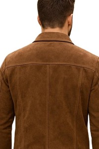 Chaqueta de Gamuza para Hombre, Prenda Exterior de Moda Urbana Premium, Duradera, Elegante, Servicio de Muestras de Fabricante OEM Disponible, Nueva - Product Image 6