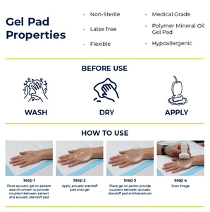 <span class=keywords><strong>OEM</strong></span> ODM Bantalan Konduktif Ultrasonik Medis untuk Penggunaan Probe, Patch <span class=keywords><strong>Gel</strong></span> Transparan Lembut Sekali Pakai - Product Image 3