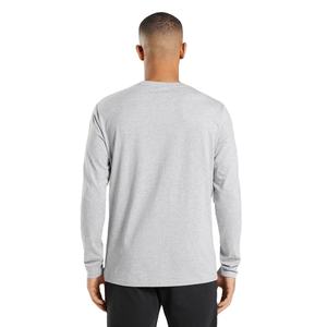 T-shirt pour homme 100% coton à manches longues décontracté col rond coupe régulière fitness respirant séchage rapide de haute qualité uni arrivée pas cher - Product Image 5