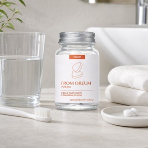 [FROM OREUM] ยาสีฟันแบบเม็ด กลิ่นส้มเชจู สำหรับห้องน้ำแขกในโรงแรม 60 เม็ด - Product Image 1