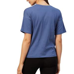 Camiseta Personalizada para Mujer con Estampado Gráfico, 100% Algodón, Diseño Floral Artístico, Cuello Redondo, Manga Corta, Transpirable - Product Image 5