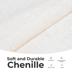 Sillón Puff de Chenilla de 32'' de Alto x 43'' de Ancho x 39'' de Profundidad, Silla de Espuma para Sala de Estar, Dormitorio, Puff de Lujo MD06 - Product Image 3