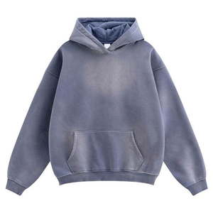Sudadera con Capucha Estilo Acid Wash, Pedido al por Mayor, Sudadera de Algodón para Streetwear, Servicio OEM, Marca Personalizada, Fabricación por Contrato - Product Image 4