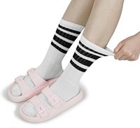 Chaussettes de sport de cricket Premium Crew, professionnelles, durables, respirantes, écologiques, à séchage rapide, antidérapantes, confortables et ajustées.