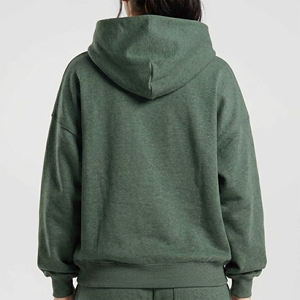 Nuevo Artículo: Sudadera con Capucha Extra Grande para Mujer, Color Sólido, Logotipo en la Parte Delantera, 100% Algodón, Manga Larga, Transpirable, para Otoño - Product Image 3