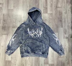 เสื้อฮู้ดดี้ผู้ชายสุดหรู ผ้าฝ้ายออร์แกนิค 100% คอลเลคชั่นพรีเมียมสำหรับฤดูหนาว เนื้อผ้าระบายอากาศได้ดี มีไซส์สั่งตัดได้ถึง 5XL ลายพิมพ์ดิจิทัล - Product Image 2