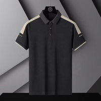 Chemise à manches courtes pour homme en tissu tricoté écologique, séchage rapide, design décontracté, boutonnage frontal, blocs de couleur, manche gauche personnalisée