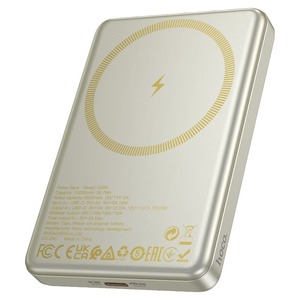 พาวเวอร์แบงค์ไร้สายรุ่นใหม่ ความจุ 10000mAh ชาร์จซ้ำได้ สำหรับสมาร์ทโฟน ดีไซน์พกพาสะดวก พร้อมระบบชาร์จไร้สาย - Product Image 5
