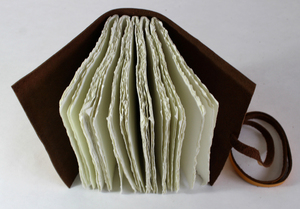 Rustic Charm With Decorative Leather Strings Stitching On The Spine Adds Antique Magic To This Lovely Vintage Journal - Product Image 5