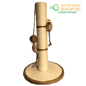 Árbol rascador ecológico de sisal y fibra de coco natural, rascador multinivel para gatos de interior - Product Image 4