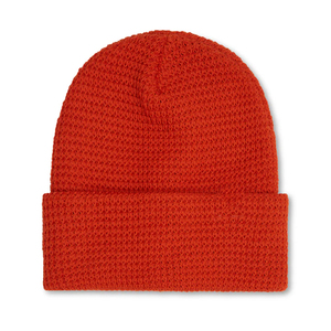 Gorro de Punto Unisex, 100% Acrílico, con Puño, Color Sólido, Gorro de Invierno, Estilo Casual, Ajustable para Adultos, Rojo, para Esquí - Product Image 6