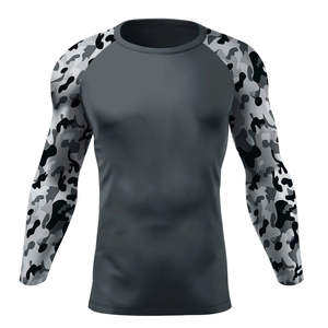 Camisetas de Compresión Reversibles con Estampado Térmico Ligero para Hombre, Transpirables, de Secado Rápido, Tallas Grandes, para Correr, Deportes, Fitness, Venta al Por Mayor - Product Image 1