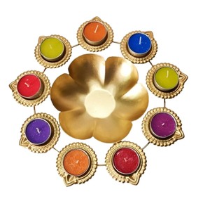 Cuenco Decorativo de Pavo Real para Puja, Duradero para Uso en Interiores, Cuenco Martillado para Diya Flotante y Flores - Product Image 2