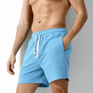 Pantalones Cortos de Forro Polar para Hombre – Pantalones Cortos con Cordón Ajustable en la Cintura y Logotipo Personalizado – Pantalones Cortos Deportivos Cómodos de Mezcla de Algodón con Cintura Elástica - Product Image 6