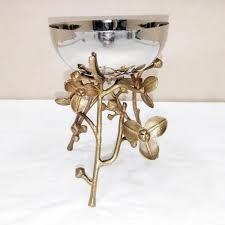 Elegante Tazón de Metal Pulido de Lujo con Base para Dulces o Adornos, Apto para Lavavajillas, para Decoración del Hogar - Product Image 4