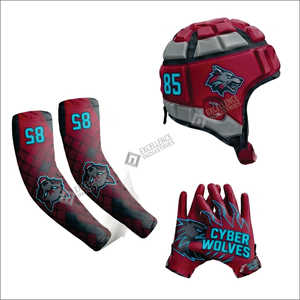 Ensemble d'uniformes de football 7v7 entièrement sublimés, nouveau design, uniformes à drapeaux pour jeunes, respirants et confortables - Product Image 4
