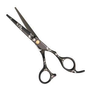 Ensemble de 3 ciseaux de coiffure et peignes à revêtement noir pour salon de coiffure, kit d'outils de beauté - Product Image 2