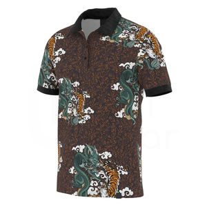 Chemise de golf et de rugby décontractée pour homme, dernière conception, en maille premium à séchage rapide, 2 boutons, polyester uni, manches courtes - Product Image 1