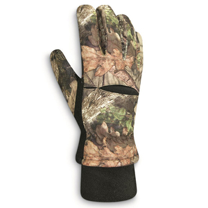 Gants de chasse isolés à imprimé camouflage, doublés de polaire, paume en cuir, imperméables, tactiques, pour l'hiver - Product Image 3