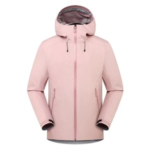 Chaqueta de Esquí Impermeable Rosa para Mujer, con Capucha, Cierre de Cremallera, Cortavientos y Transpirable - Product Image 1