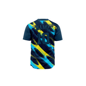 Camiseta de Béisbol Personalizada con Botones, Sublimada, para Hombre, Transpirable, de Poliéster, Uniforme Bordado, Estampado, en Blanco, para Softbol, en Oferta - Product Image 6