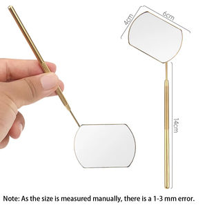 Espejo de Pestañas de Acero Inoxidable de 2 Piezas para Extensiones de Pestañas, Herramienta de Belleza en Forma de Corazón con Diseño Duradero - Product Image 3