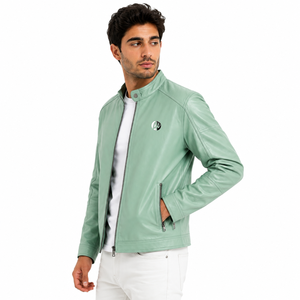 sleek men leather <b>jacket</b> offering a <b>smart</b> fit soft comfort durable quality and stylish appeal for casual outings daily wear and - Product Image 2