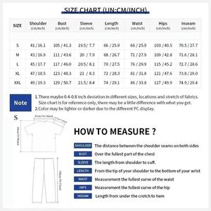 Conjuntos de Uniformes Médicos Multicolor de Verano para Doctoras y Enfermeras, para SPA, Hospital Veterinario, Cirugía Dental, Batas de Lavado de Manos, Traje Dividido de Spandex/Poliéster - Product Image 2