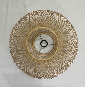 Pantalla de Lámpara Redonda de Bambú Tejido Ecológica - Decoración Sostenible para Hogares, Restaurantes, Hoteles y Resorts - Product Image 5