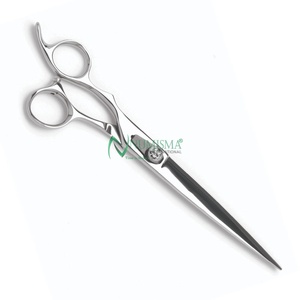 Ciseaux de coiffure professionnels faits à la main pour barbiers, lame affûtée, design pliable, pour droitiers, en acier inoxydable, logo personnalisé - Product Image 5