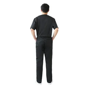 Ensemble d'uniformes médicaux personnalisables 100 % coton pour femmes, tenue de travail unisexe en jersey avec détection d'aiguilles pour usage hospitalier - Product Image 2