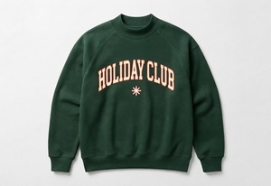 Sudadera de cuello alto con estampado festivo para mujer, estilo universitario con letras WINTER SOCIAL, jersey de forro polar oversize - Product Image 2