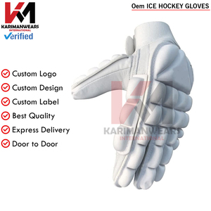 Guantes de Hockey sobre Hielo Antideslizantes con Logotipo Personalizado y Cierre de Velcro para Entrenamiento y Partido, Protección OEM - Product Image 5