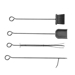 Scaffale per legna da ardere con attrezzi per camino, porta legna da ardere per interni esterni, fondo piatto con 2 livelli per camino, stufa a legna, focolare o - Product Image 6