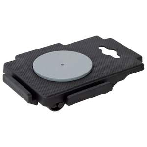 4pcs Black Polypropylene Moving <b>Dollies</b> with 8 <b>Wheels</b> 330.7 lb Capacity - Product Image 3