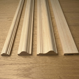 Premium Quality Solid Wood Trim Moulding Crown Profiles for Wall <b>Ceiling</b> and Furniture Applications Baseboard Trim - Product Image 1