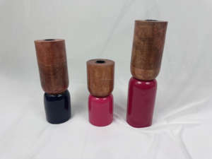 Tall White Washed Finish Candle Holder Hand Engraved Wooden Candle <b>Stands</b> Premium Quality Standing Candle Holders with resin - Product Image 6