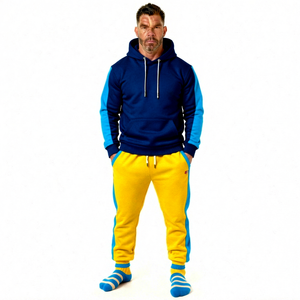 Mens Fitness Training Set Hoodie And <b>Pants</b> Designed For Gym Workout Running Breathable Sports Activewear - Product Image 1