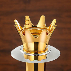 Royal <b>Crown</b> Incense Burner <b>Silver</b> / gold| Loban Dhoop Bakhoor Stand | Luxury Metal Aroma Burner for Home Decor - Product Image 6