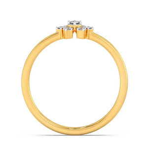 แหวนเพชรทรงดอกไม้เจ็ดเม็ด - Product Image 2