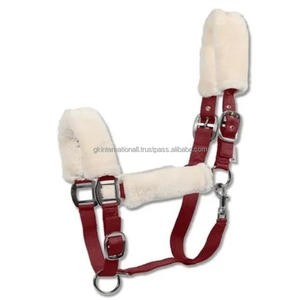 Cabestro de caballo de nailon recién llegado personalizado y accesorios con acolchado de lana suave en la banda de la nariz con herrajes de níquel ajustables - Product Image 6