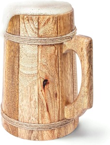 Mug à café en bois naturel à double paroi, isolé thermiquement, vaisselle de bureau durable - Product Image 4