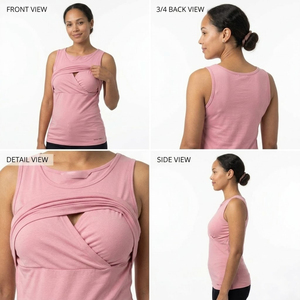 Camiseta de Maternidad para Mujer, Camiseta sin Mangas para Lactancia, Doble Capa, Sin Mangas, para Embarazo, Camisetas de Lactancia para Mujer - Product Image 5