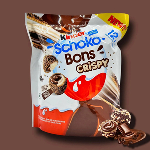 Chocolate Kinder Schoko-Bons Crispy de 67.2g con relleno cremoso de leche, en oferta, a bajo precio. - Product Image 1