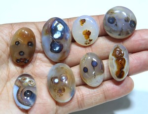 พลอยอาเกตทรงรีแบบเรียบธรรมชาติ สำหรับทำเครื่องประดับ - Product Image 3