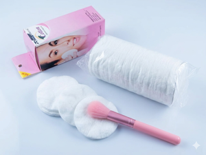 AL ASR Round Cotton Facial Pads Soft Disposable Custom Logo Makeup Remover Absorbent Cleansing Tissues for Skincare Cosmetics - Product Image 4